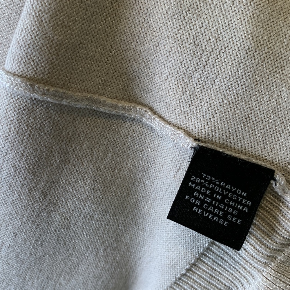 Reserved for @lasowl Verve Ami Cardigan Ruffle Hem Oatmeal Heather Large NWT - Picture 6 of 7